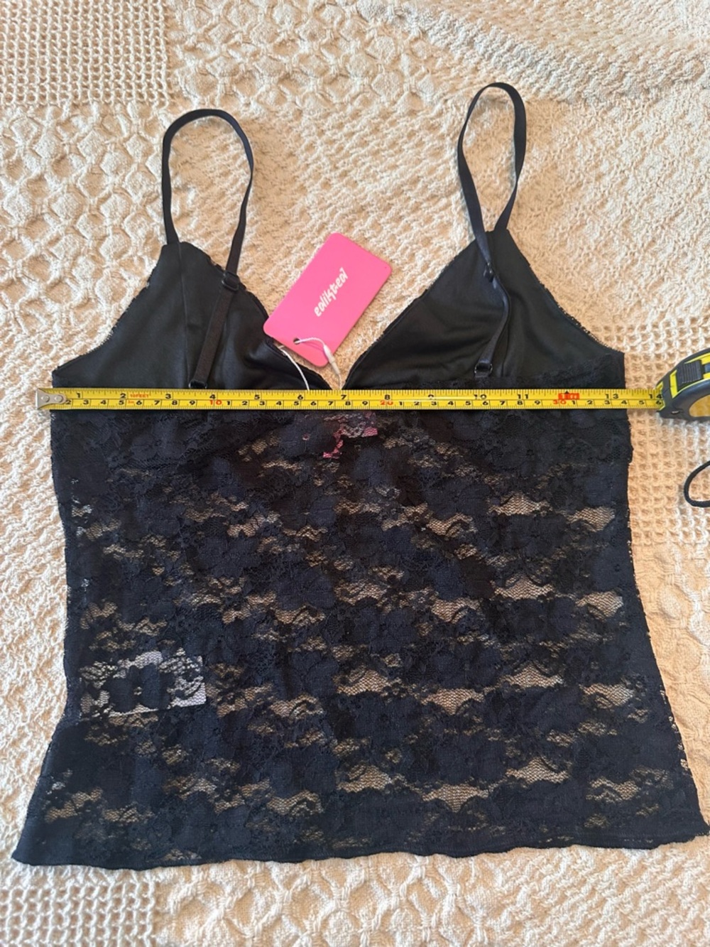 NWT Edikted Black Lace Camisole Top - Picture 10 of 11